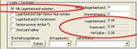 Produkt beachtet Lagerbestand und Lagerbestand = 0